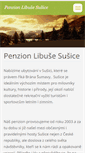 Mobile Screenshot of penzionlibuse.cz